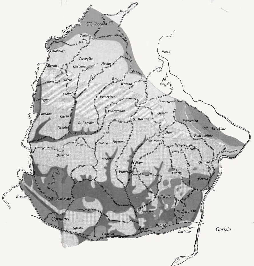 Collio Region Map Edi Keber : Collio, Italy